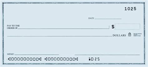 Blank Check For Cash Advance
